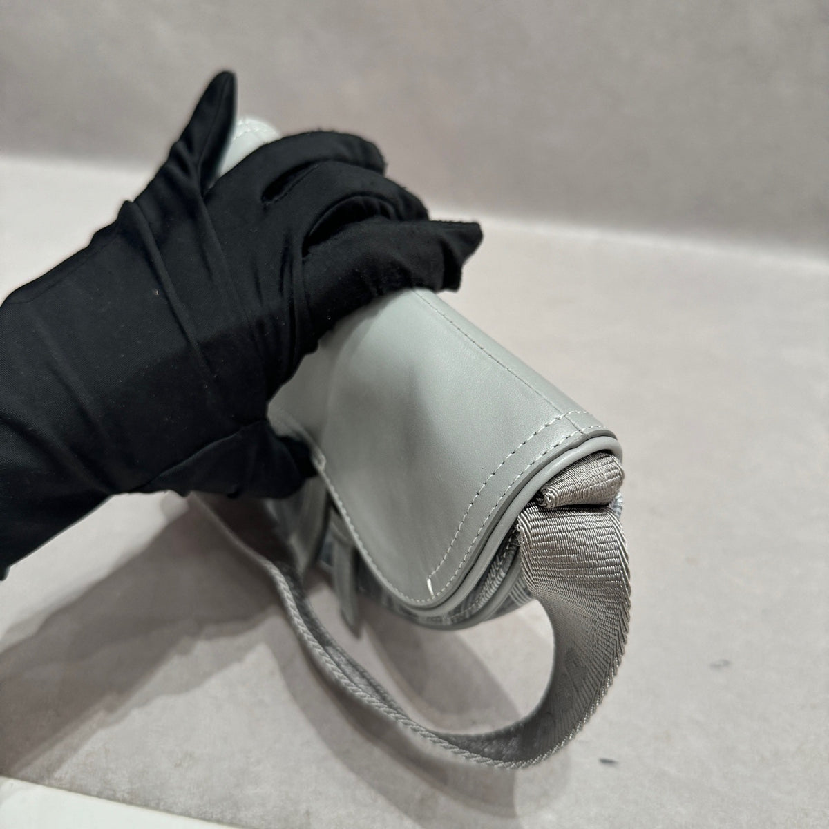Dior - Saddle CD Diamond Mini - Cloth - Grey - (mini)