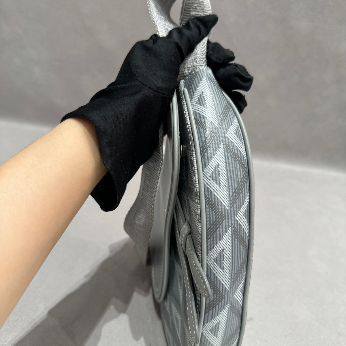 Dior - Saddle CD Diamond Mini - Cloth - Grey - (mini)