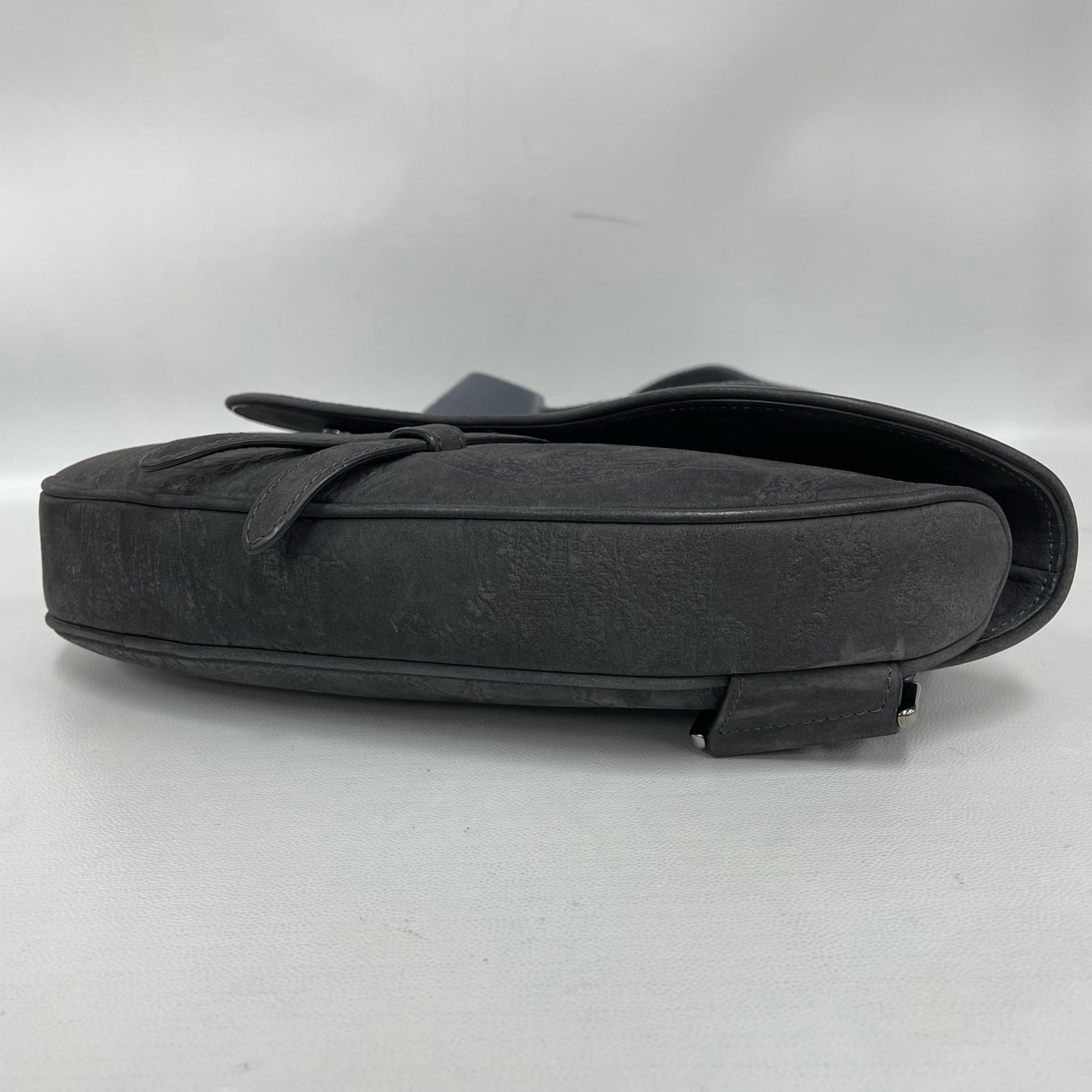 Dior - Saddle Chest Bag - Suede - Grey