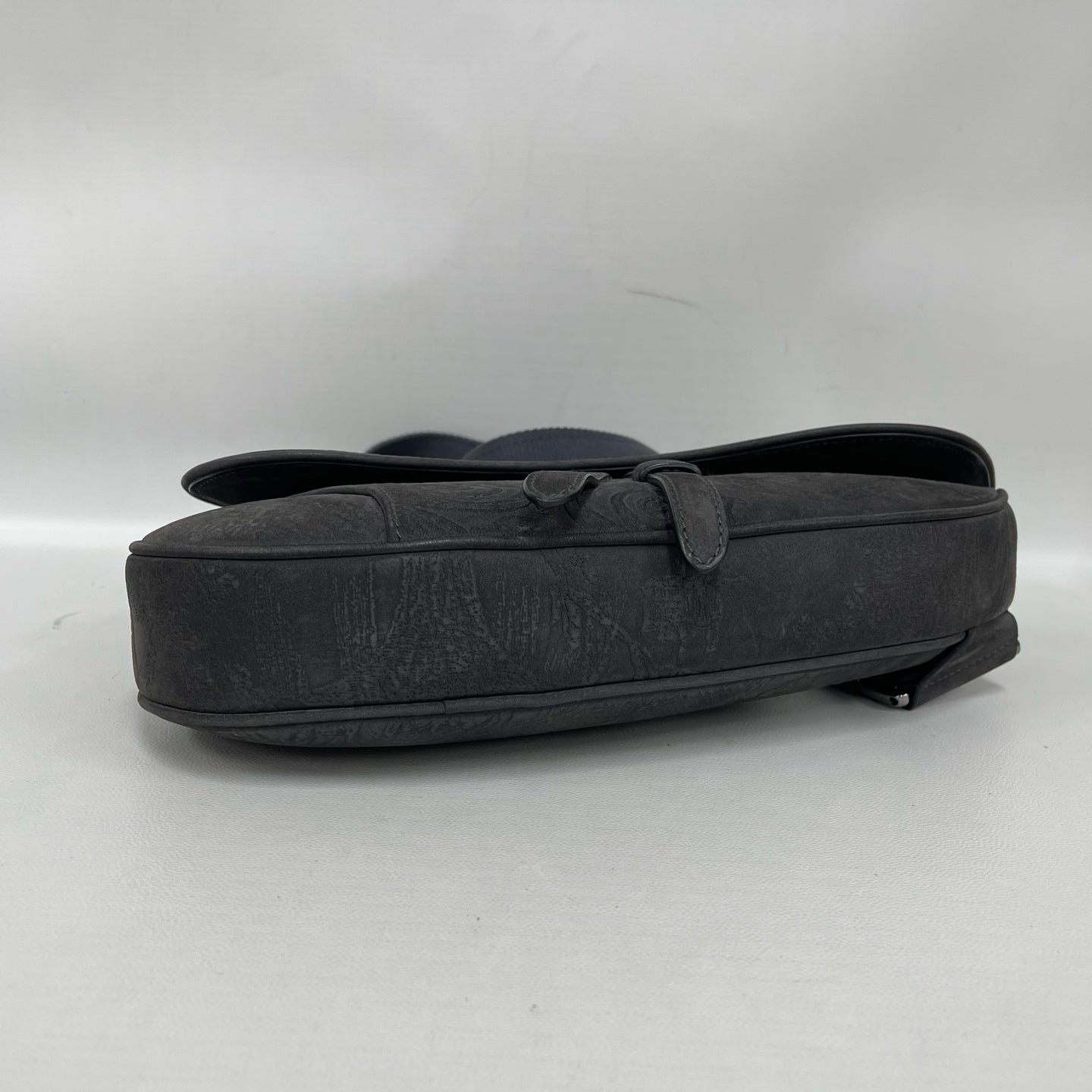 Dior - Saddle Chest Bag - Suede - Grey
