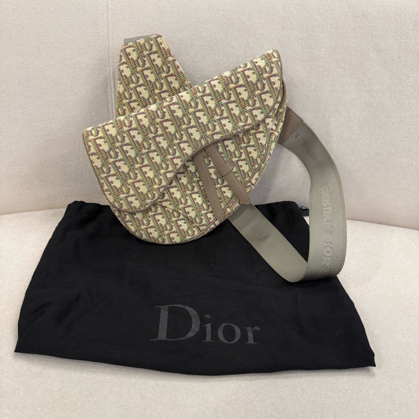 Dior - Saddle - Cloth - Beige - (medium)