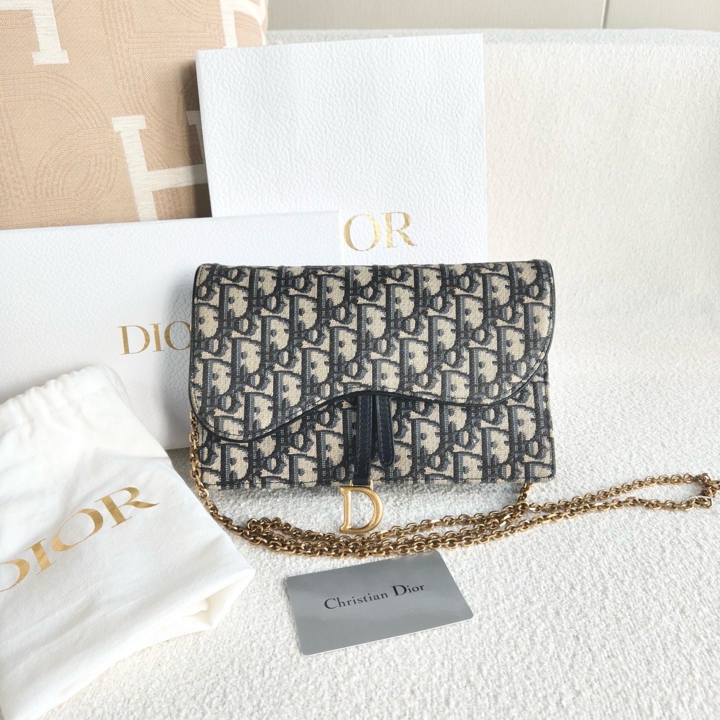 Dior - Saddle - Cloth - Blue - (Medium)