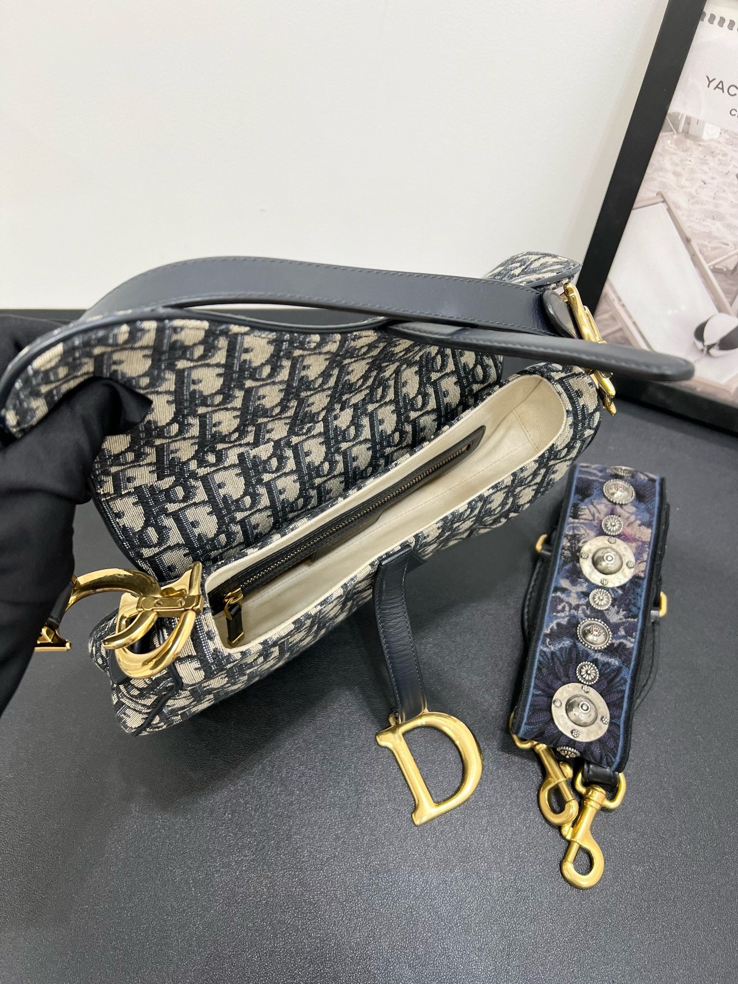 Dior - Saddle - Cloth - Blue - (medium)