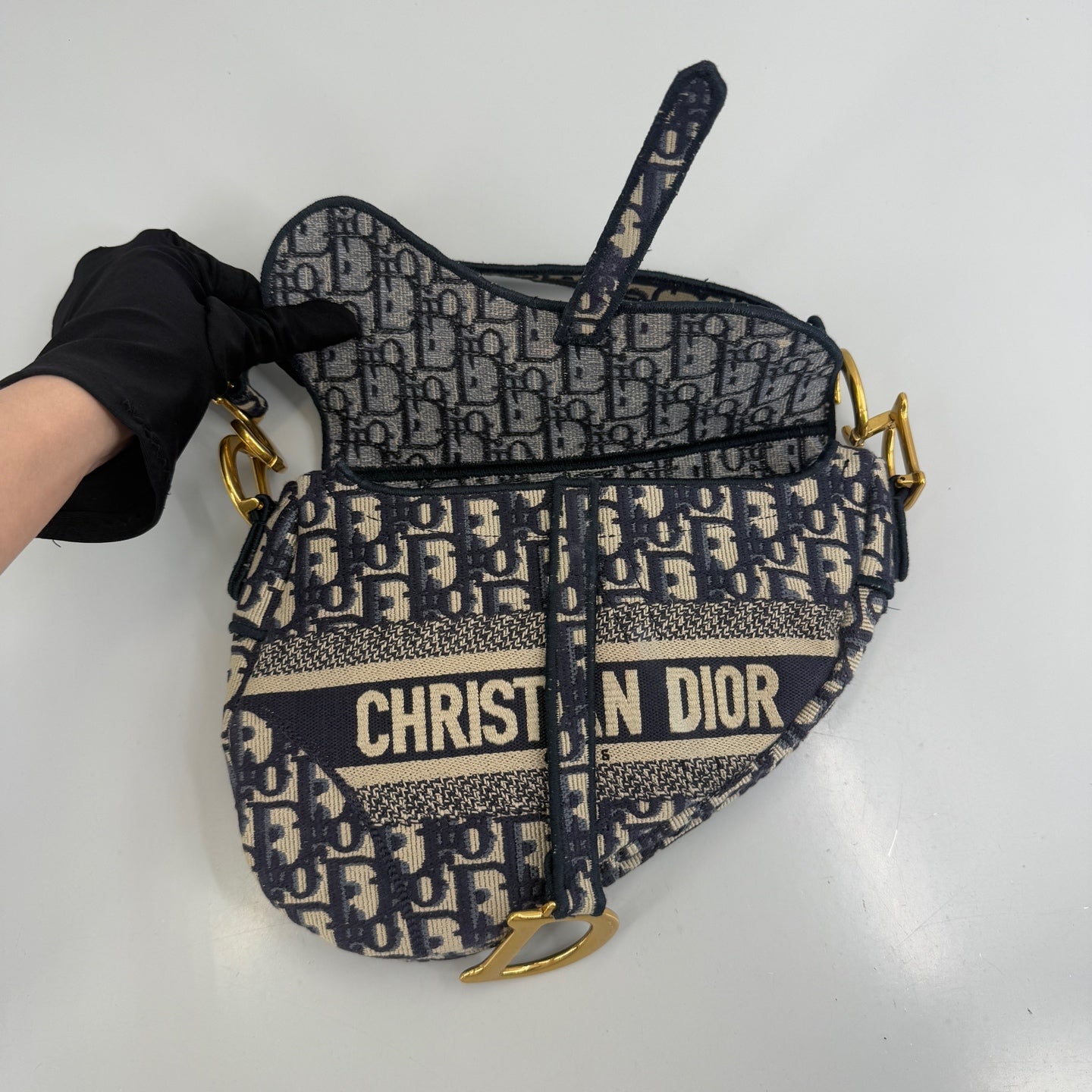 Dior - Saddle - Cloth - Blue - (medium)
