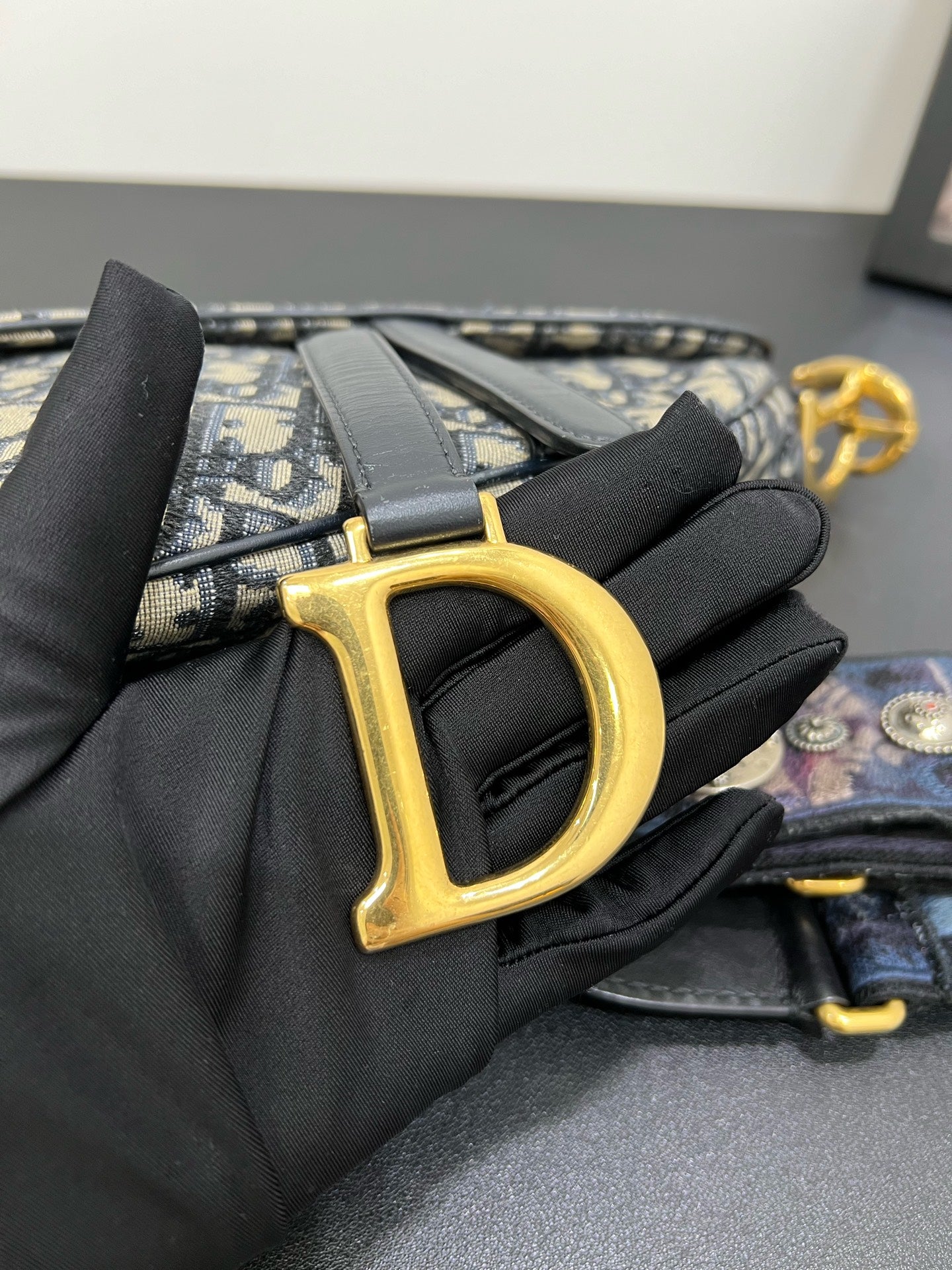 Dior - Saddle - Cloth - Blue - (medium)