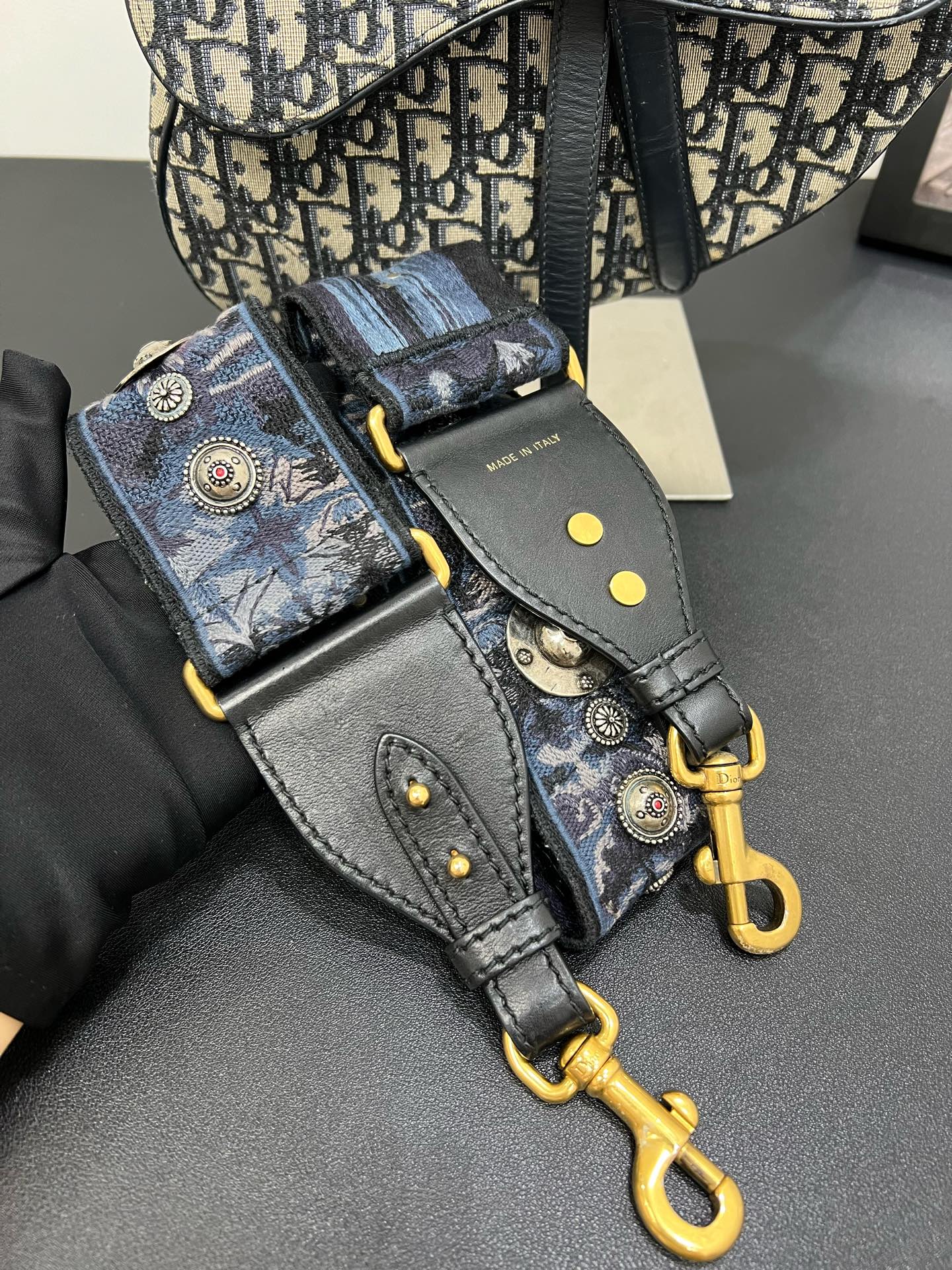 Dior - Saddle - Cloth - Blue - (medium)