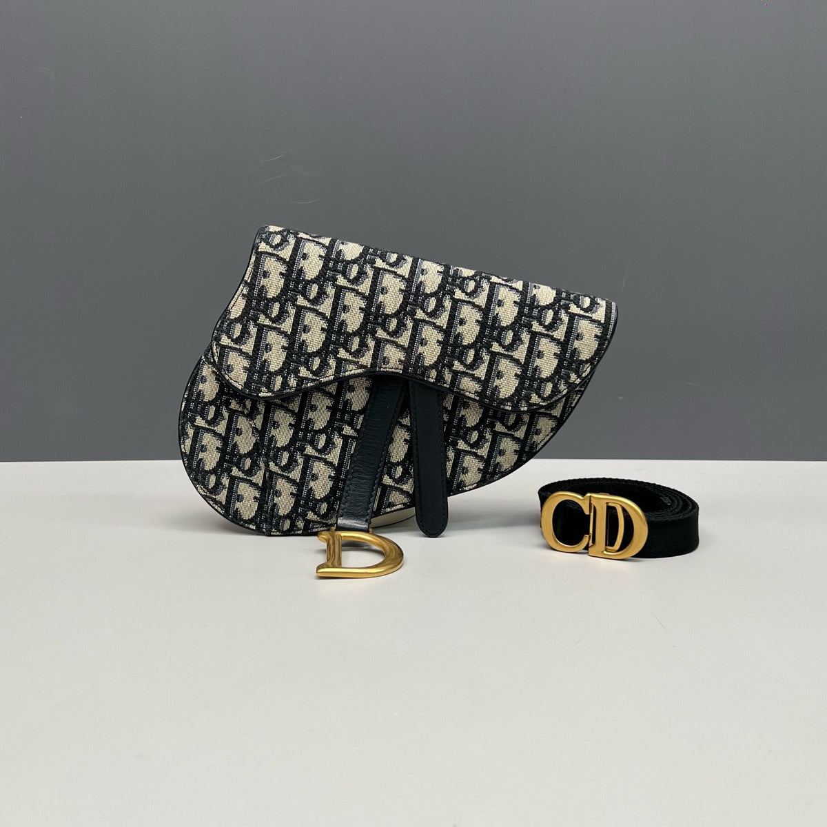 Dior - Saddle - Cloth - Blue - (mini)