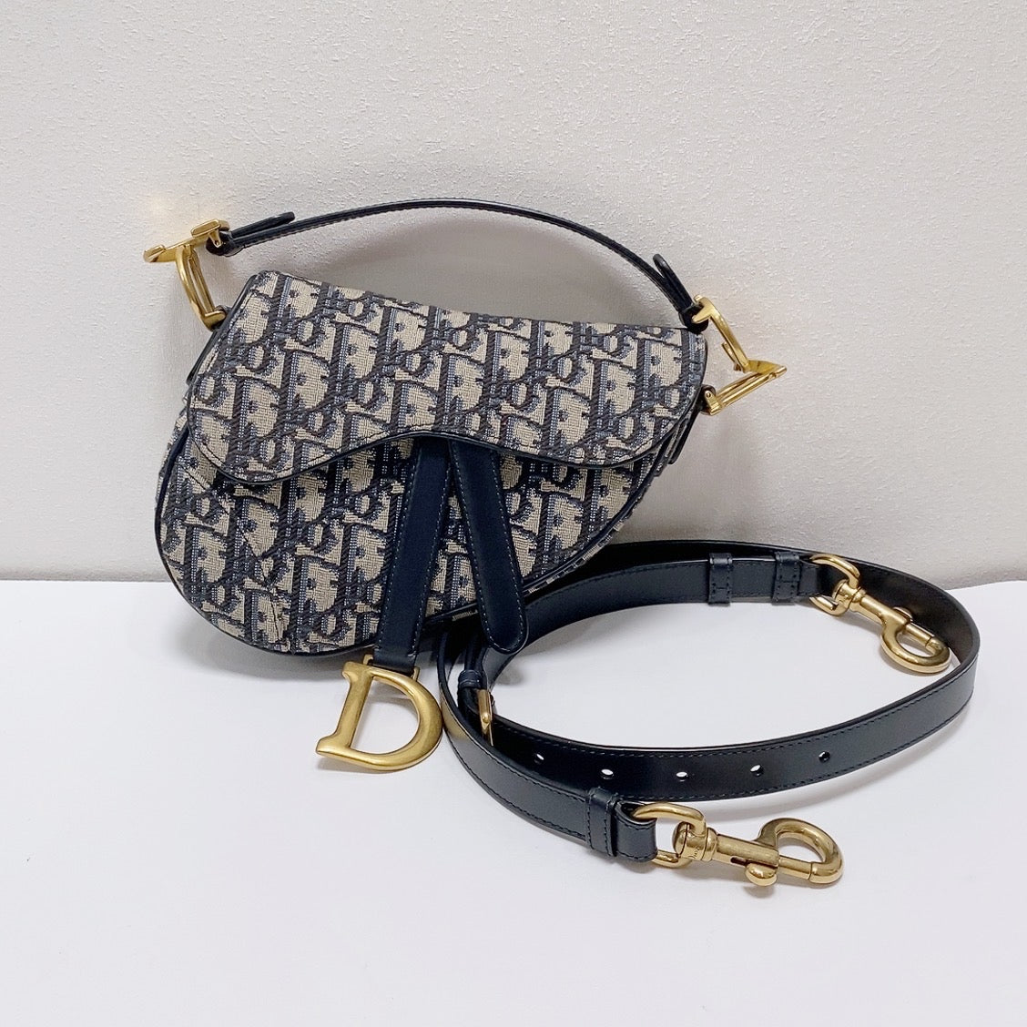 Dior - Saddle - Cloth - Blue - (mini)