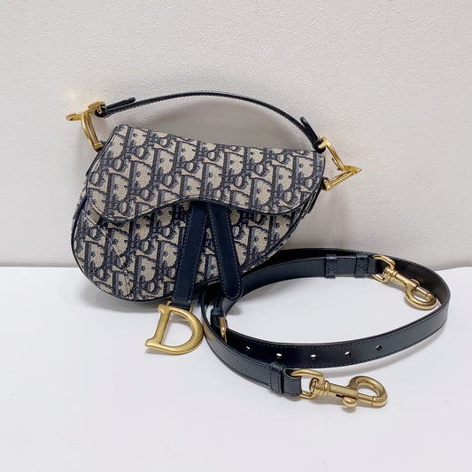 Dior - Saddle - Cloth - Blue - (mini)