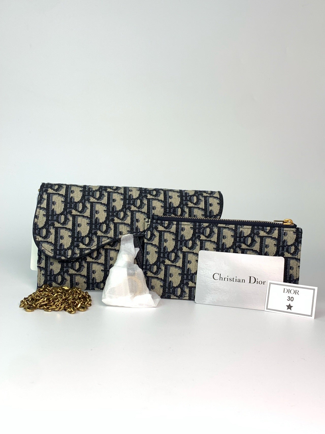 Dior - Saddle - Cloth - Blue - (mini)
