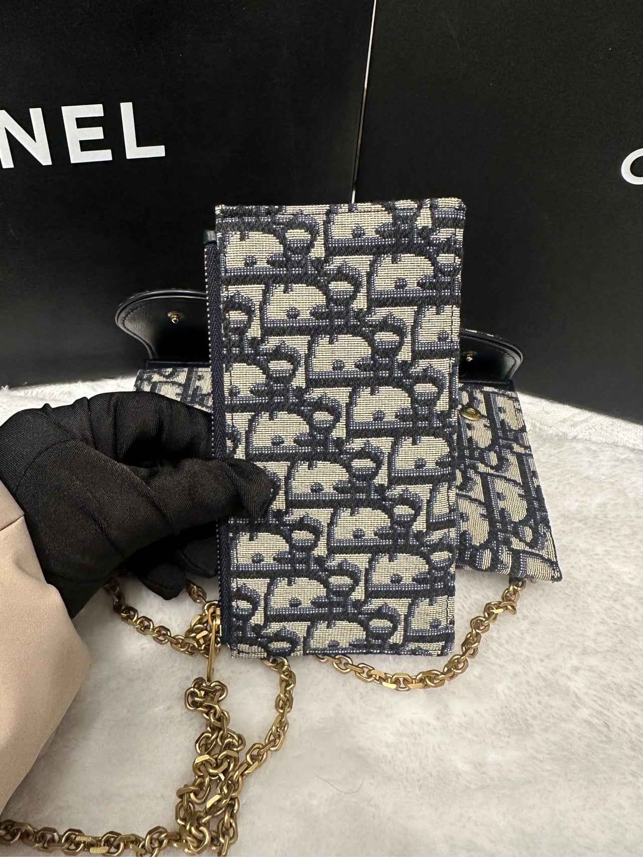 Dior - Saddle - Cloth - Blue - (mini)