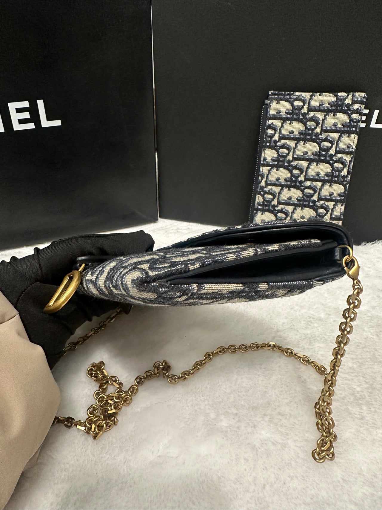 Dior - Saddle - Cloth - Blue - (mini)