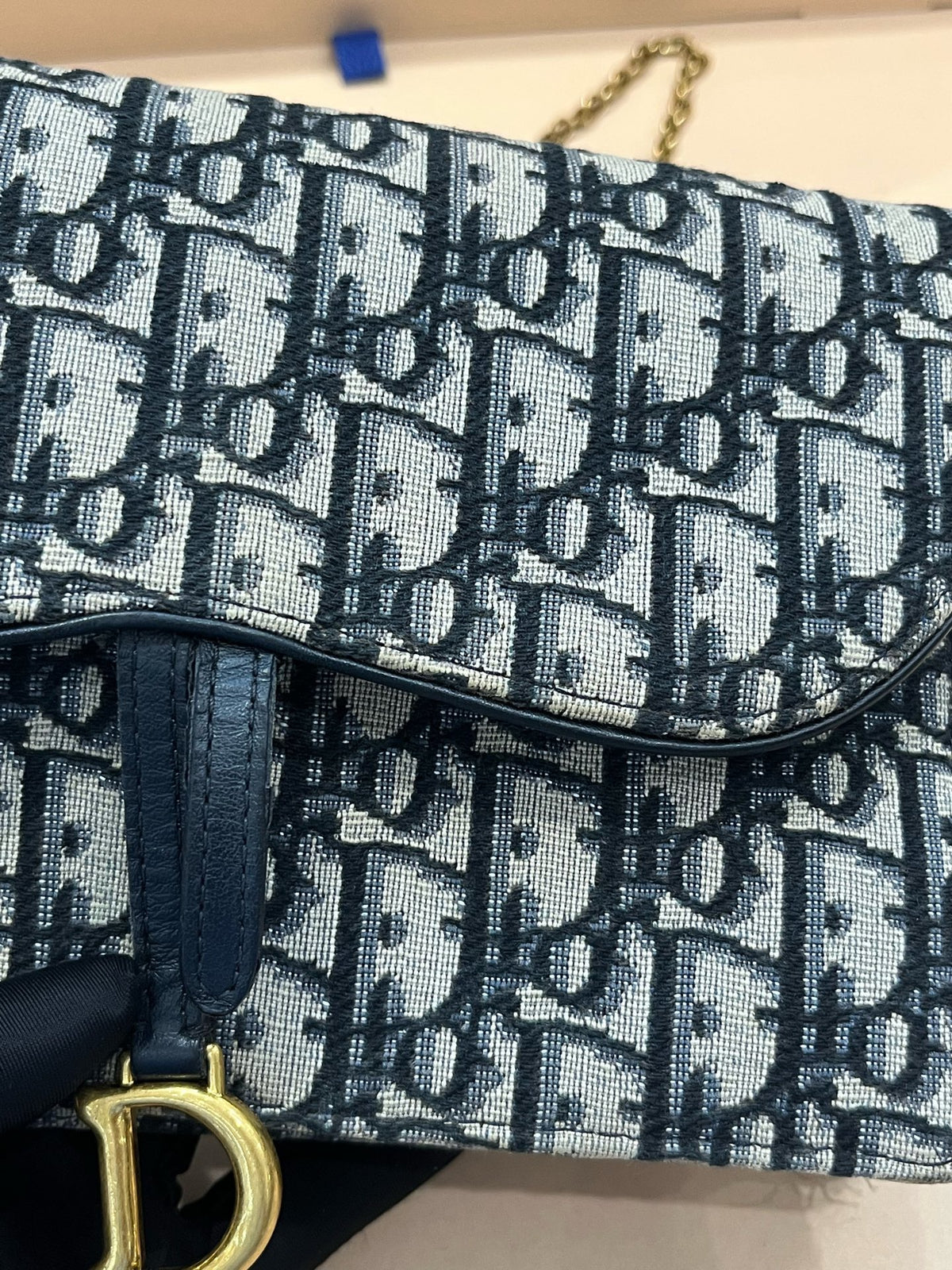 Dior - Saddle - Cloth - Blue - (mini)