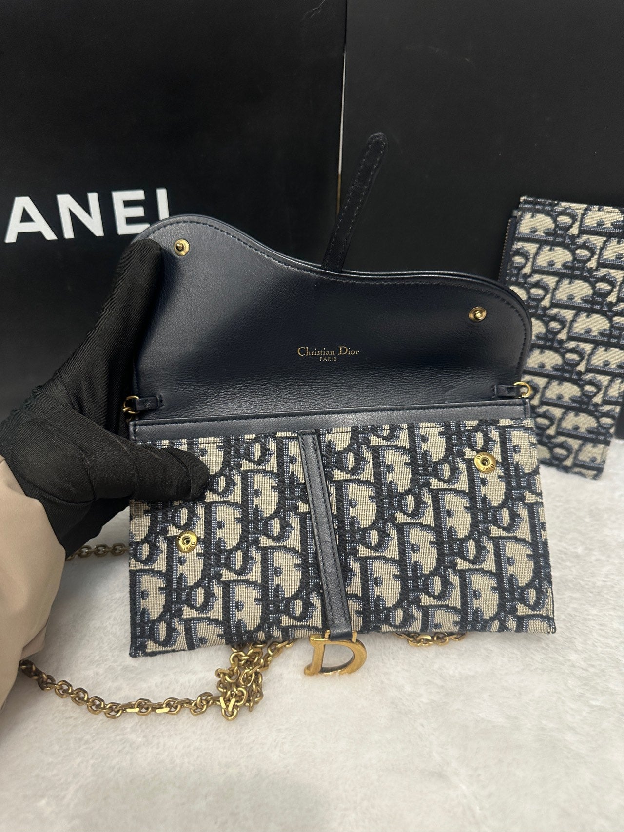 Dior - Saddle - Cloth - Blue - (mini)