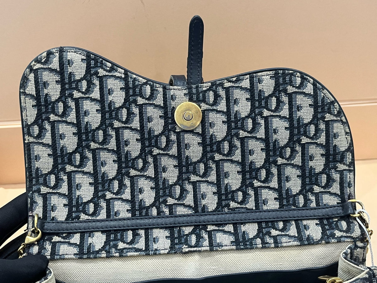 Dior - Saddle - Cloth - Blue - (mini)