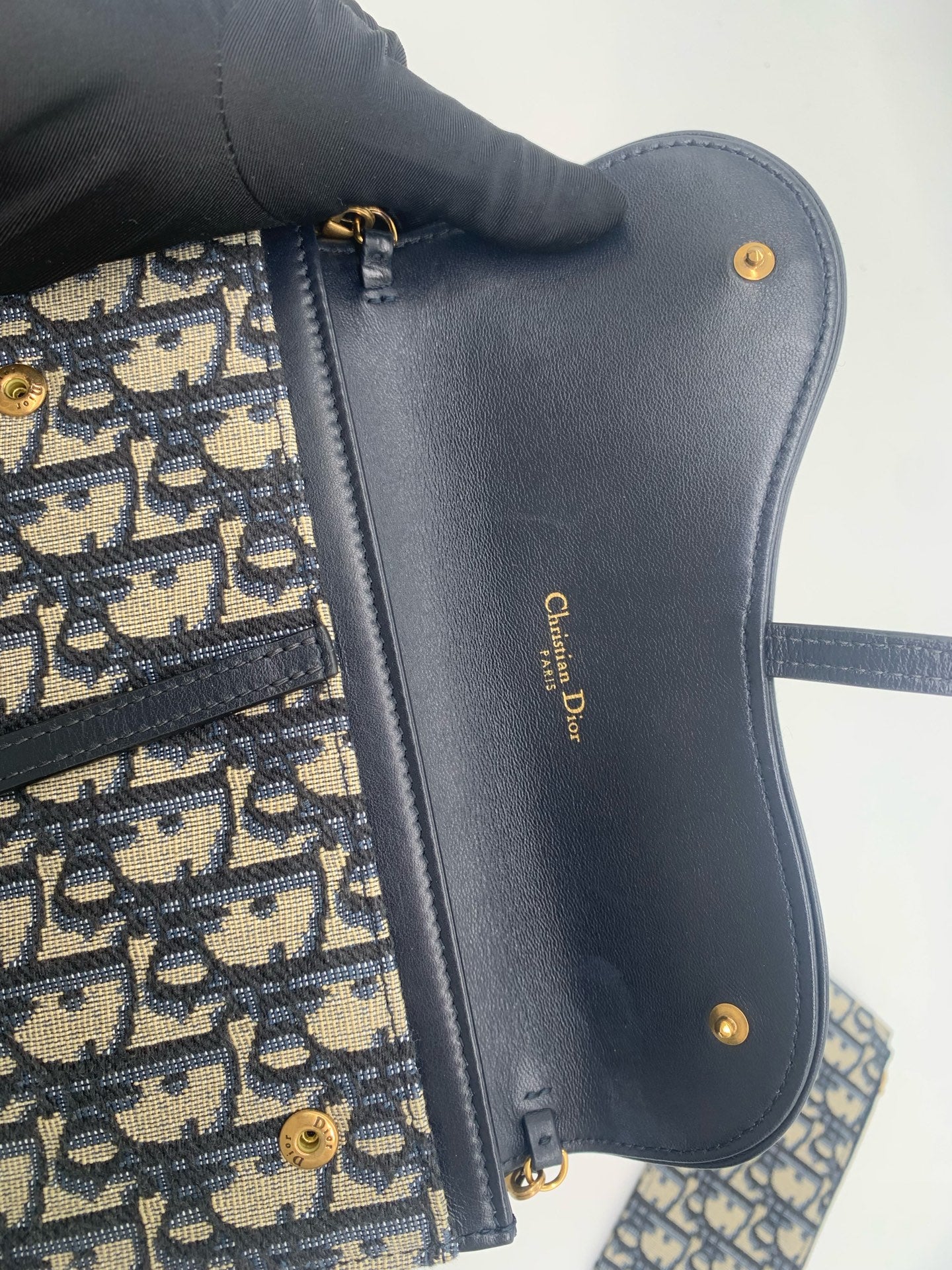 Dior - Saddle - Cloth - Blue - (mini)