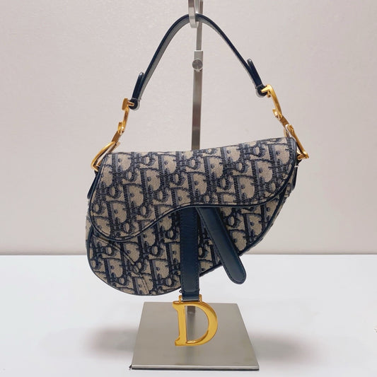 Dior - Saddle - Cloth - Blue - (small)