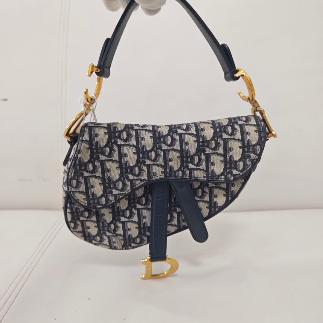 Dior - Saddle - Cloth - Blue - (small)