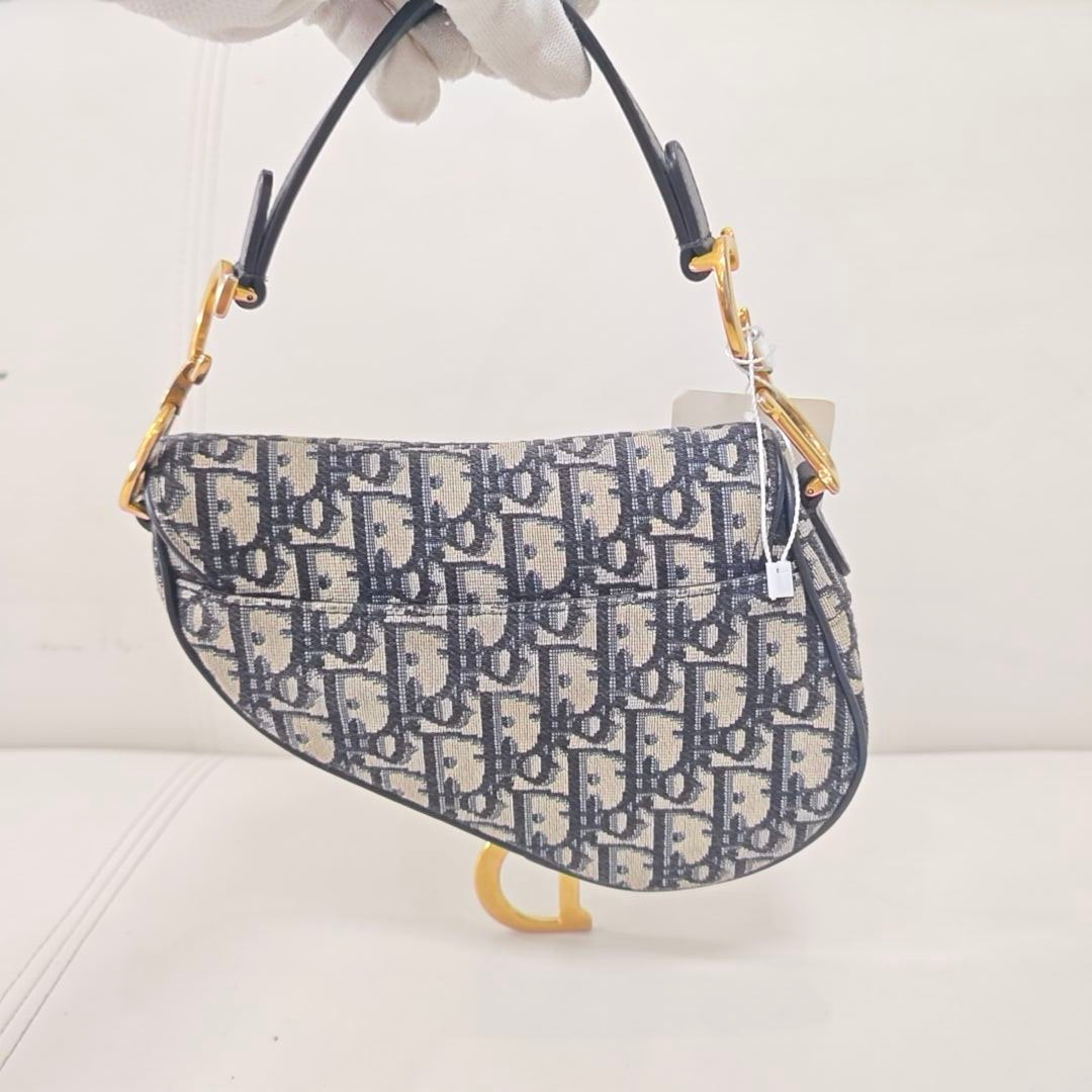 Dior - Saddle - Cloth - Blue - (small)
