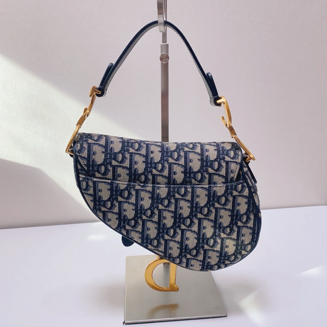 Dior - Saddle - Cloth - Blue - (small)