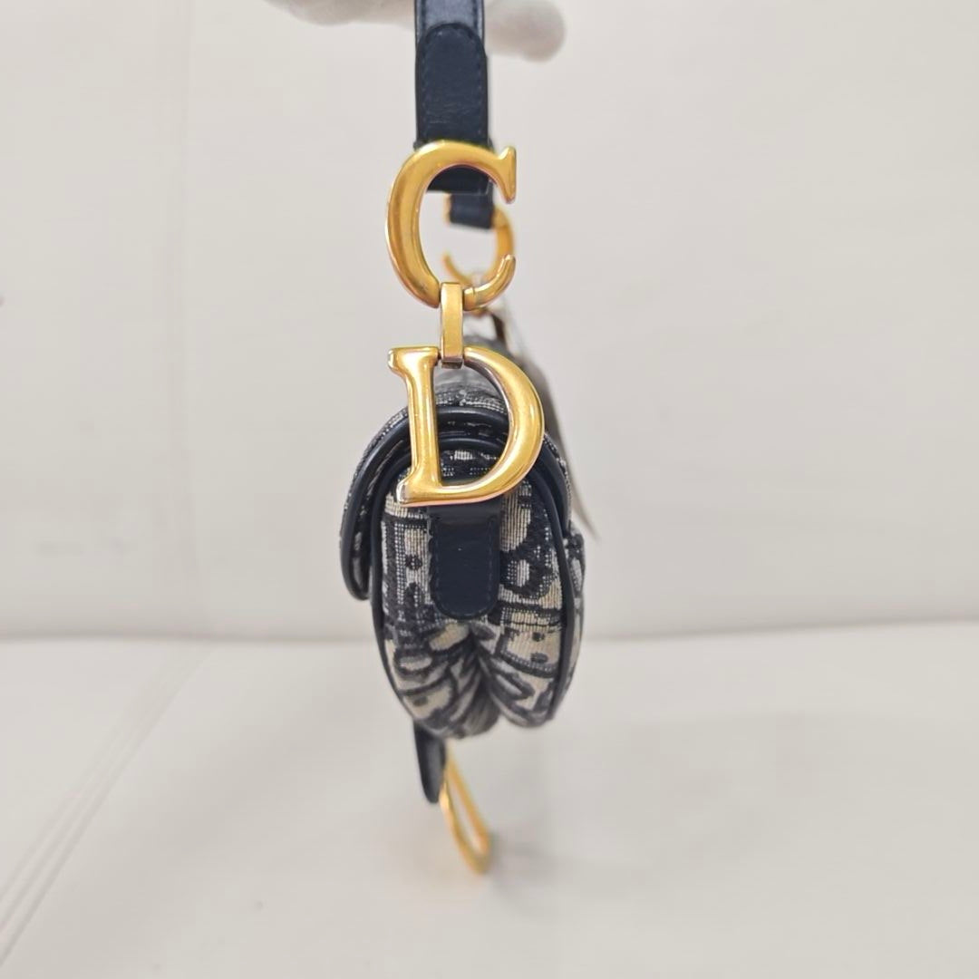 Dior - Saddle - Cloth - Blue - (small)