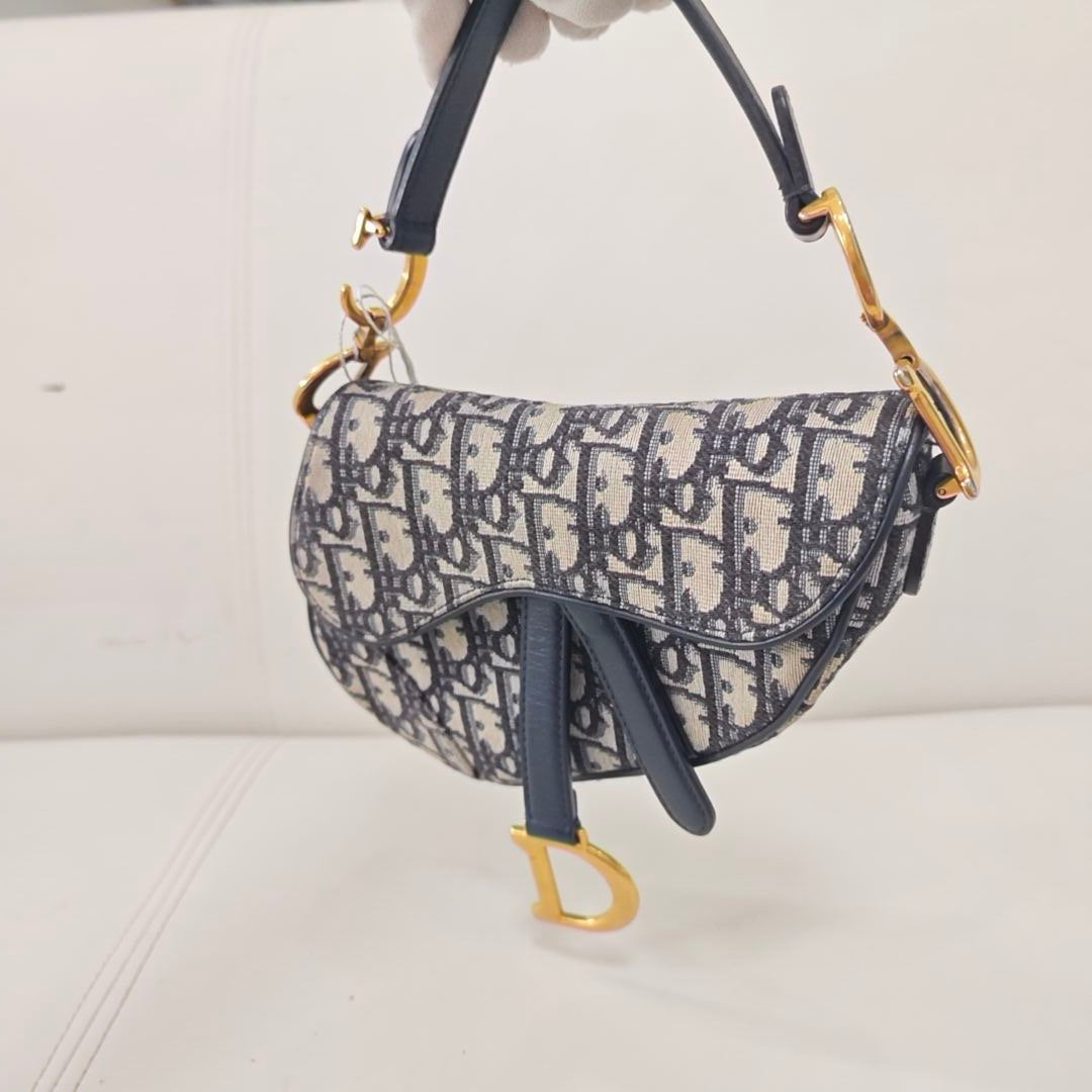 Dior - Saddle - Cloth - Blue - (small)