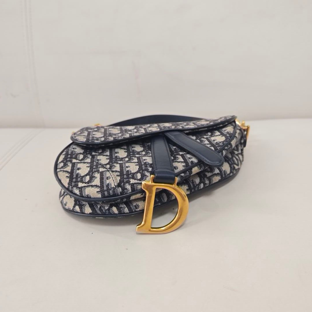 Dior - Saddle - Cloth - Blue - (small)