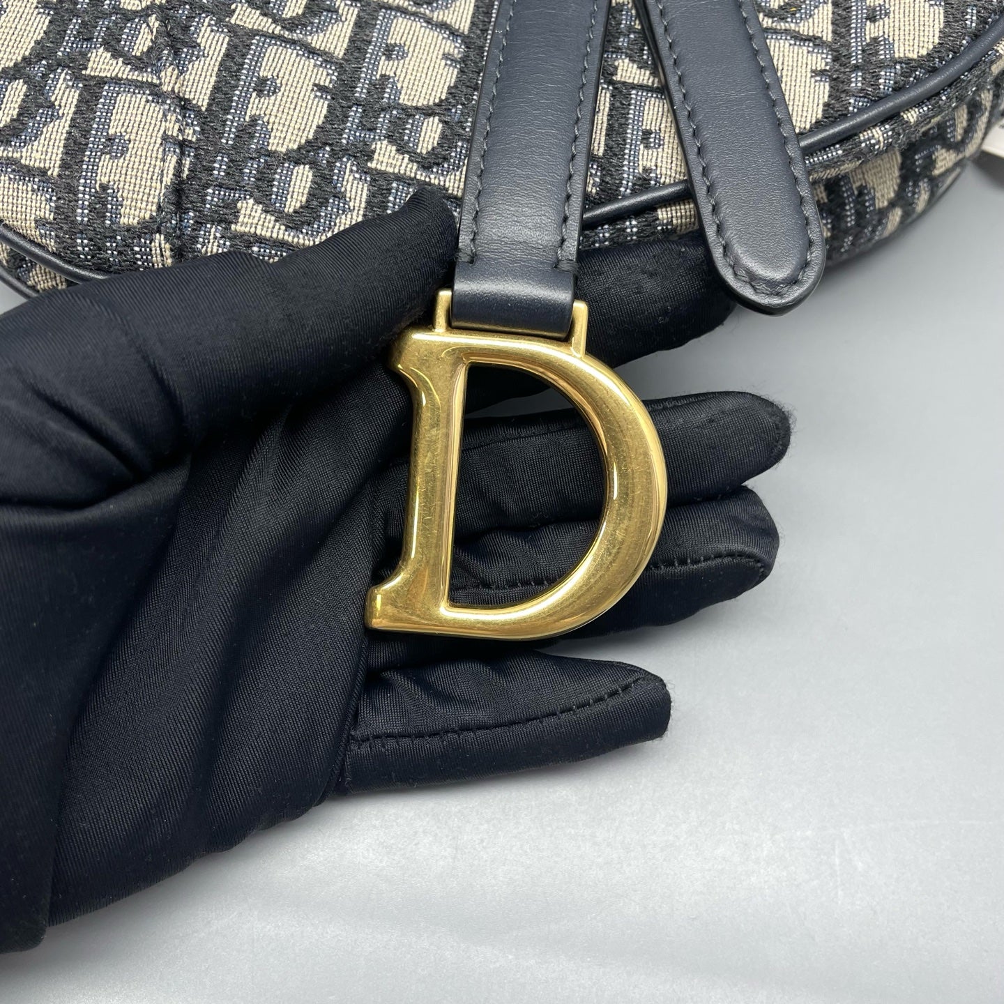 Dior - Saddle - Cloth - Blue - (small)