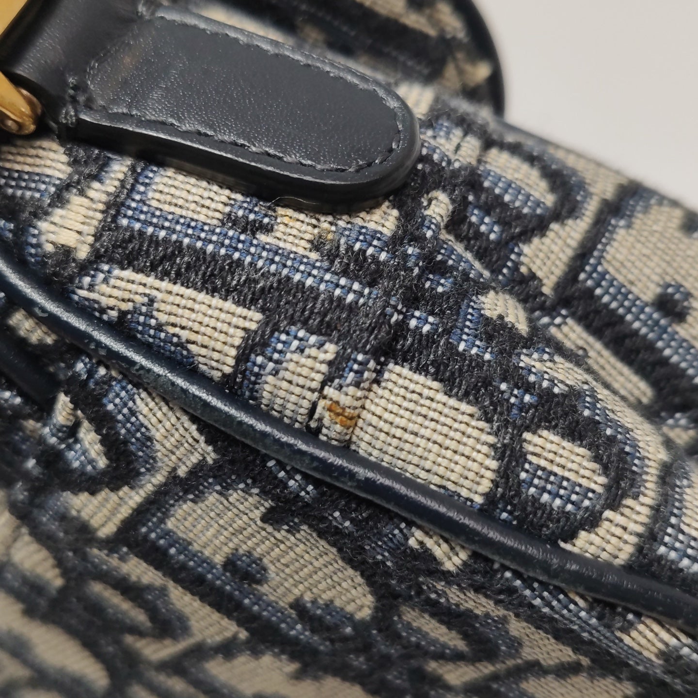 Dior - Saddle - Cloth - Blue - (small)