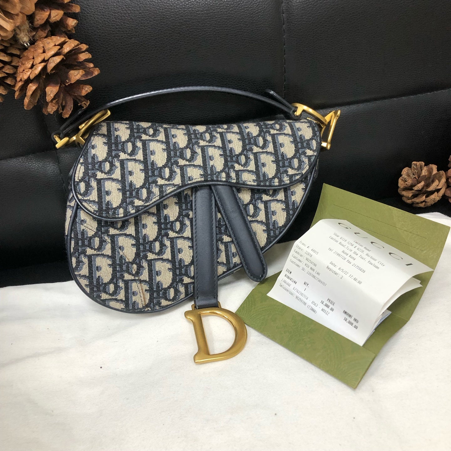 Dior - Saddle - Cloth - Navy - (medium)