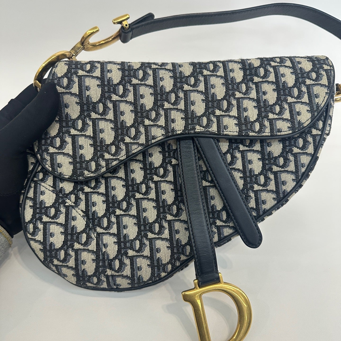 Dior - Saddle - Cloth - Navy - (medium)