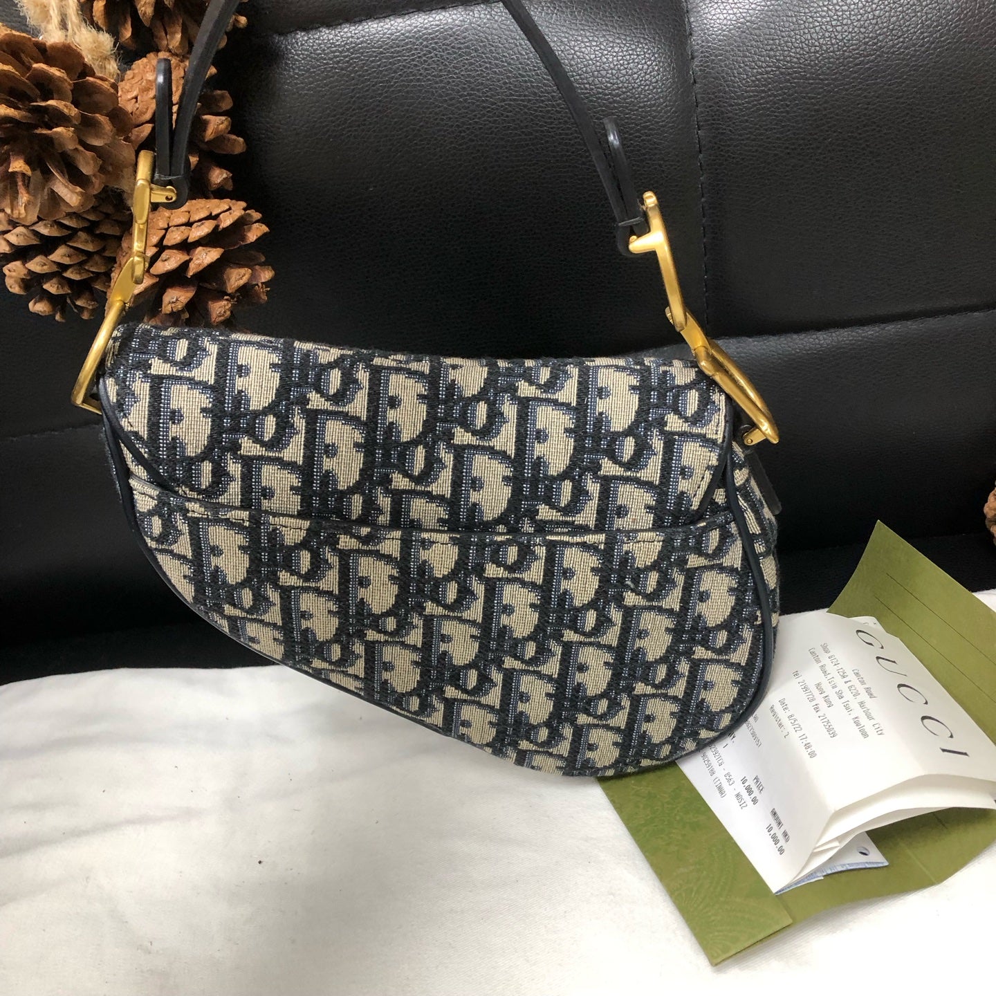 Dior - Saddle - Cloth - Navy - (medium)