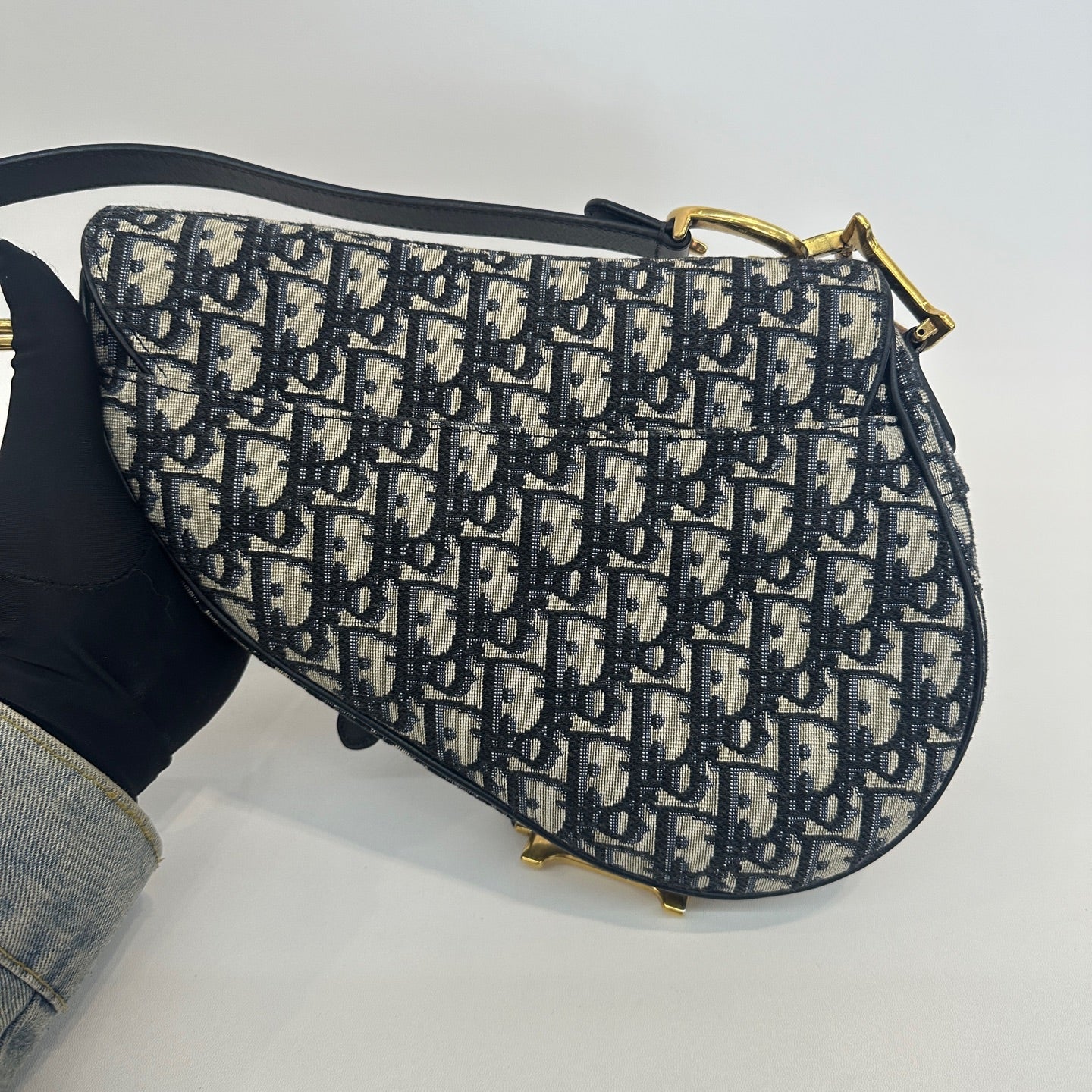 Dior - Saddle - Cloth - Navy - (medium)