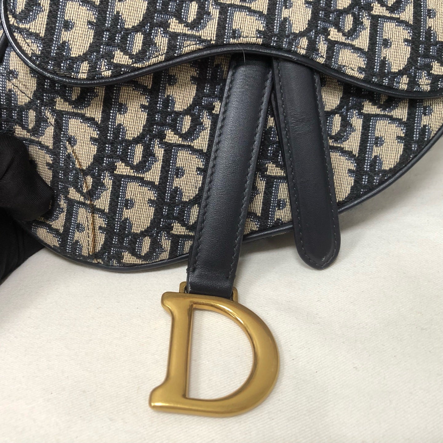 Dior - Saddle - Cloth - Navy - (medium)