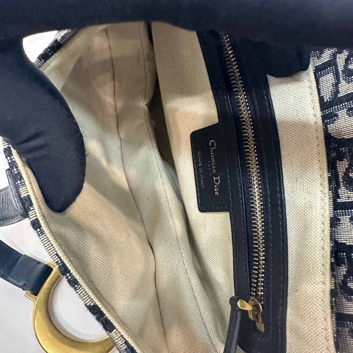 Dior - Saddle - Cloth - Navy - (medium)