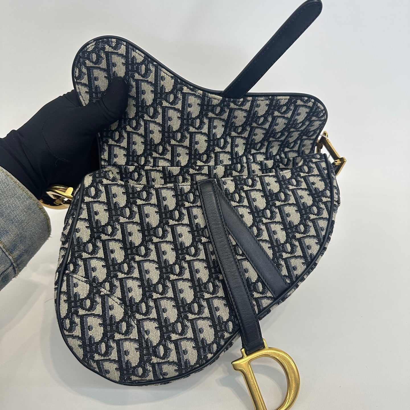 Dior - Saddle - Cloth - Navy - (medium)