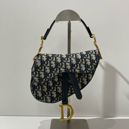 Dior - Saddle - Cloth - Navy - (mini)