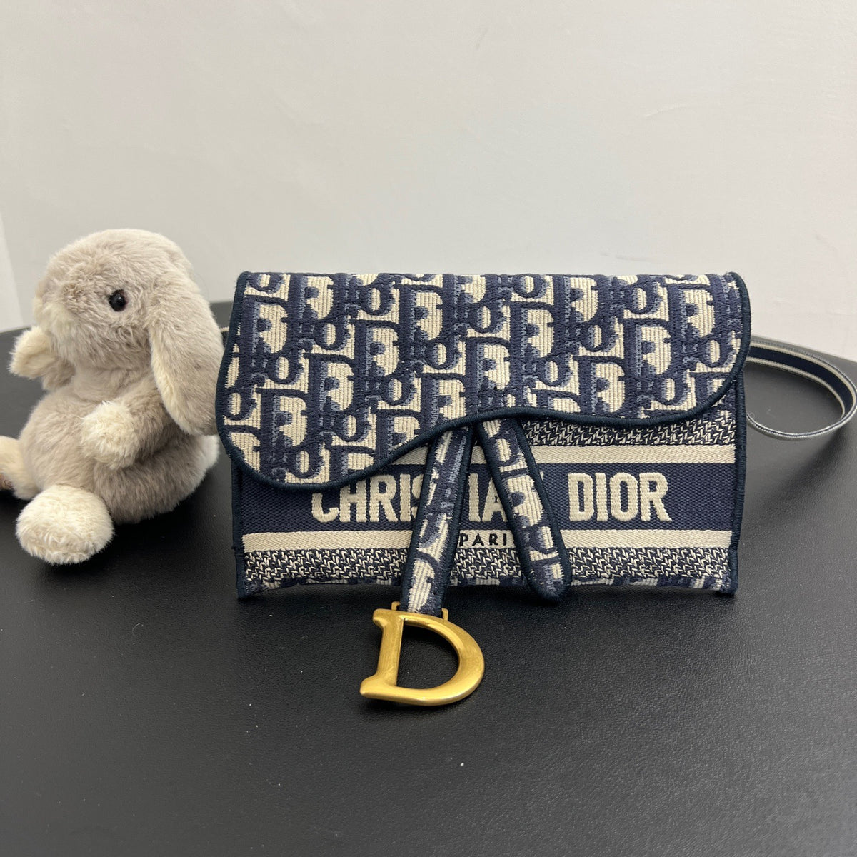 Dior - Saddle - Cloth - Navy - (small)