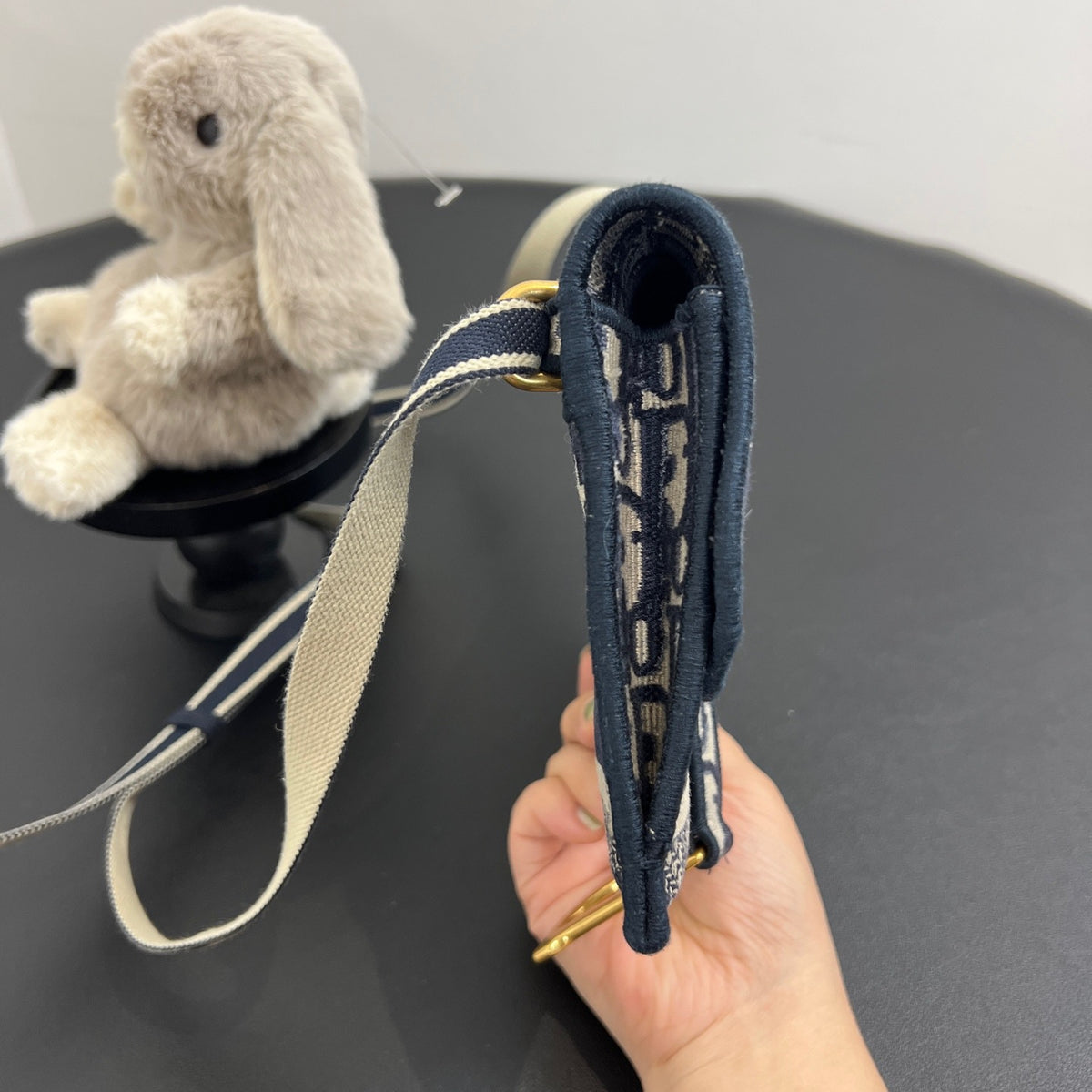 Dior - Saddle - Cloth - Navy - (small)