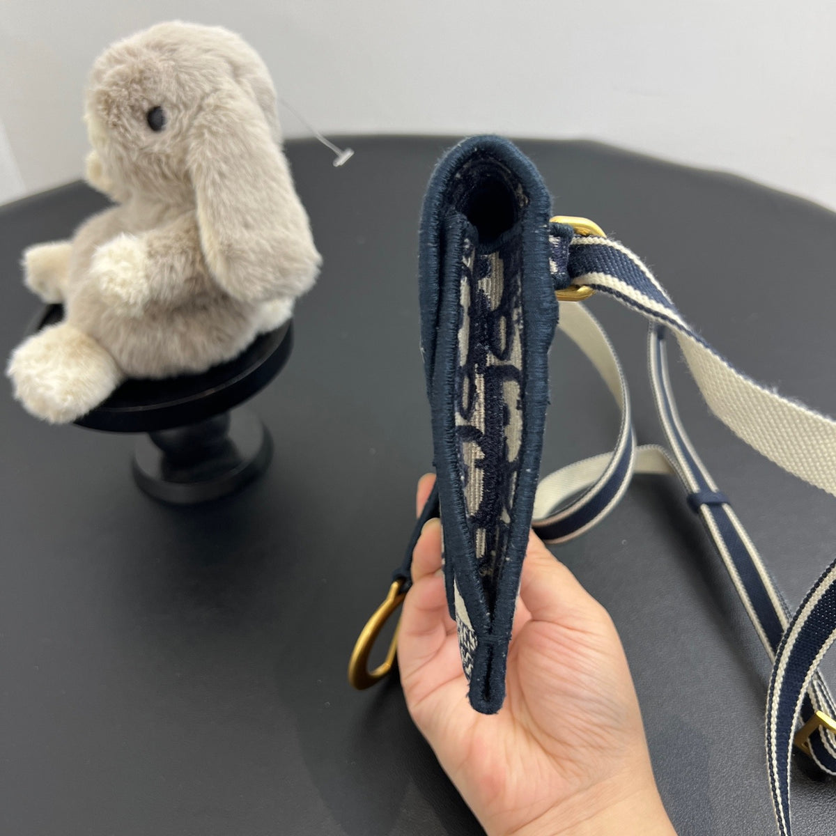 Dior - Saddle - Cloth - Navy - (small)