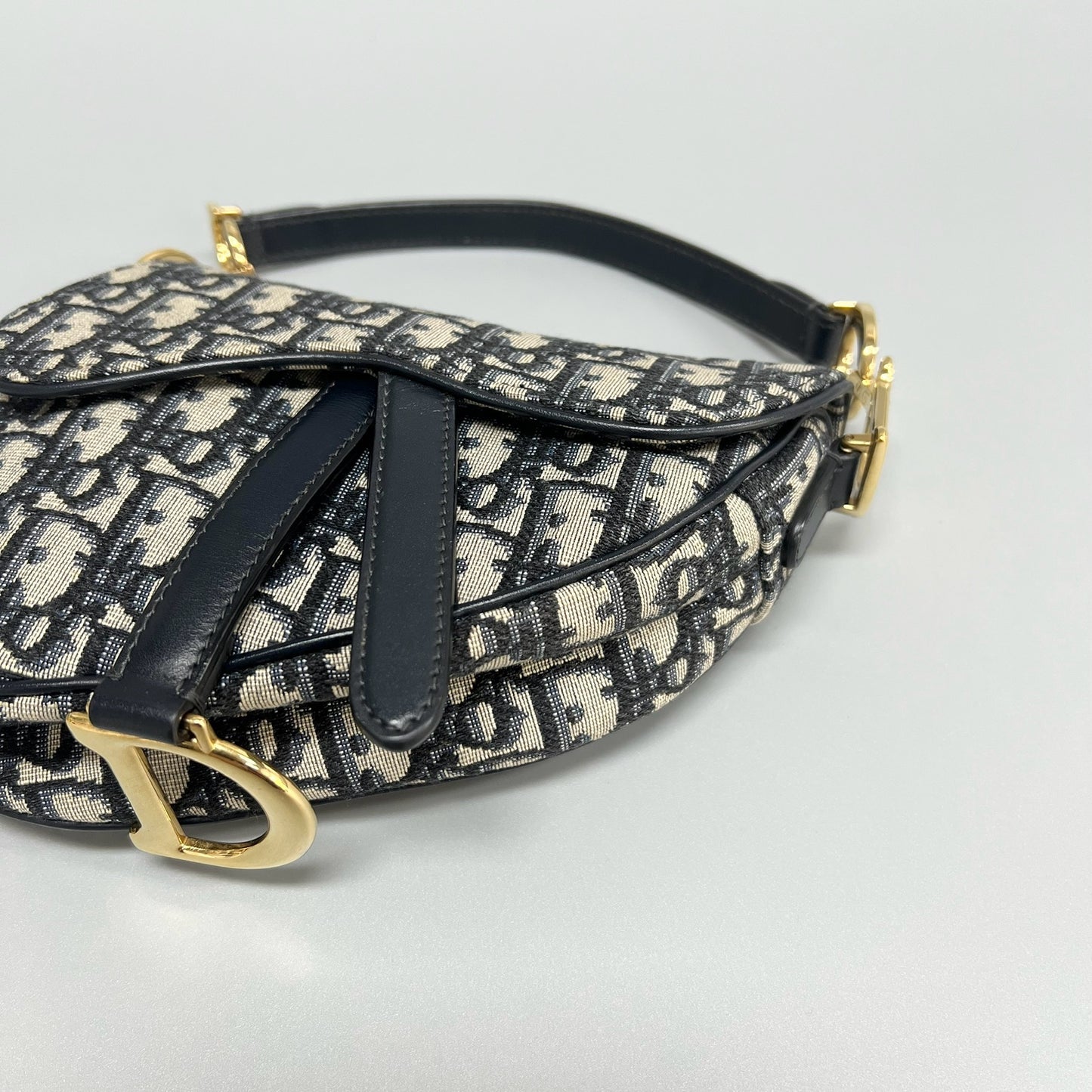 Dior - Saddle - Cloth - Navy - (small)