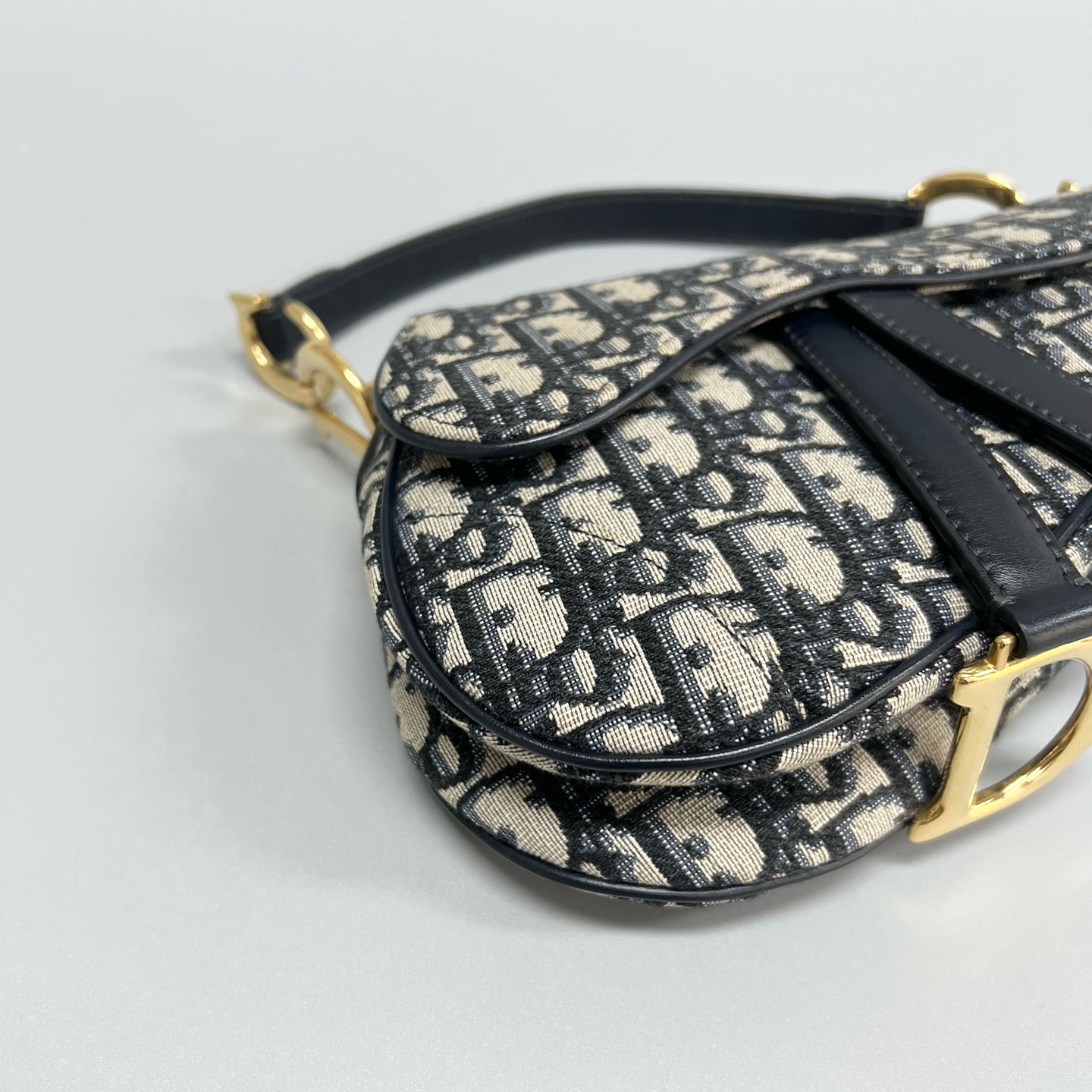 Dior - Saddle - Cloth - Navy - (small)
