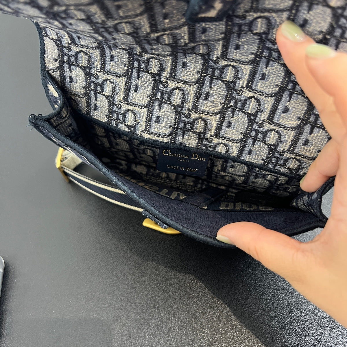 Dior - Saddle - Cloth - Navy - (small)