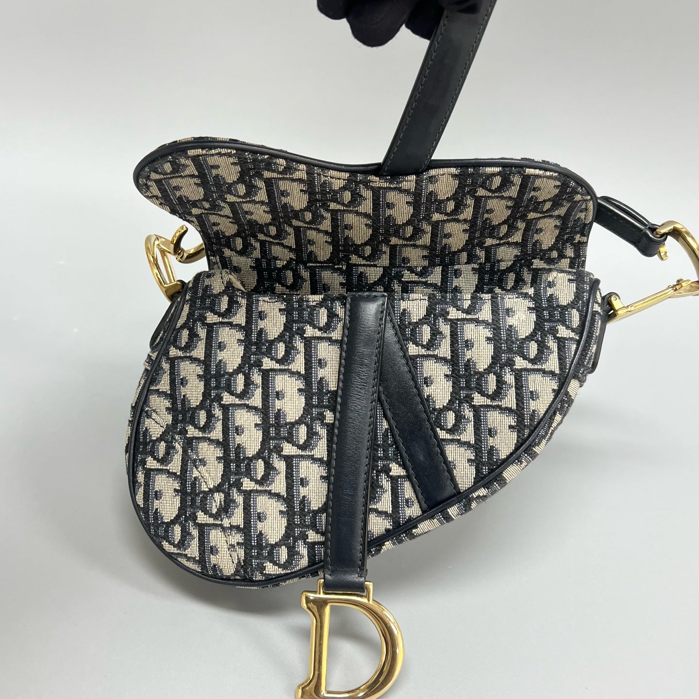 Dior - Saddle - Cloth - Navy - (small)