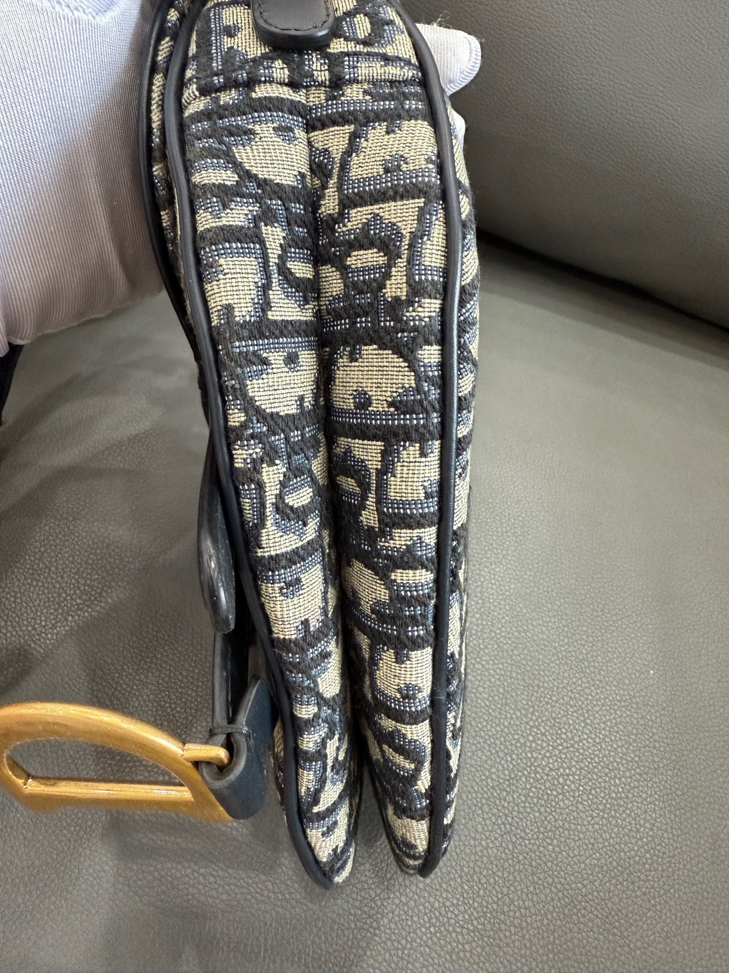 Dior - Saddle - Cloth - Navy - (small)