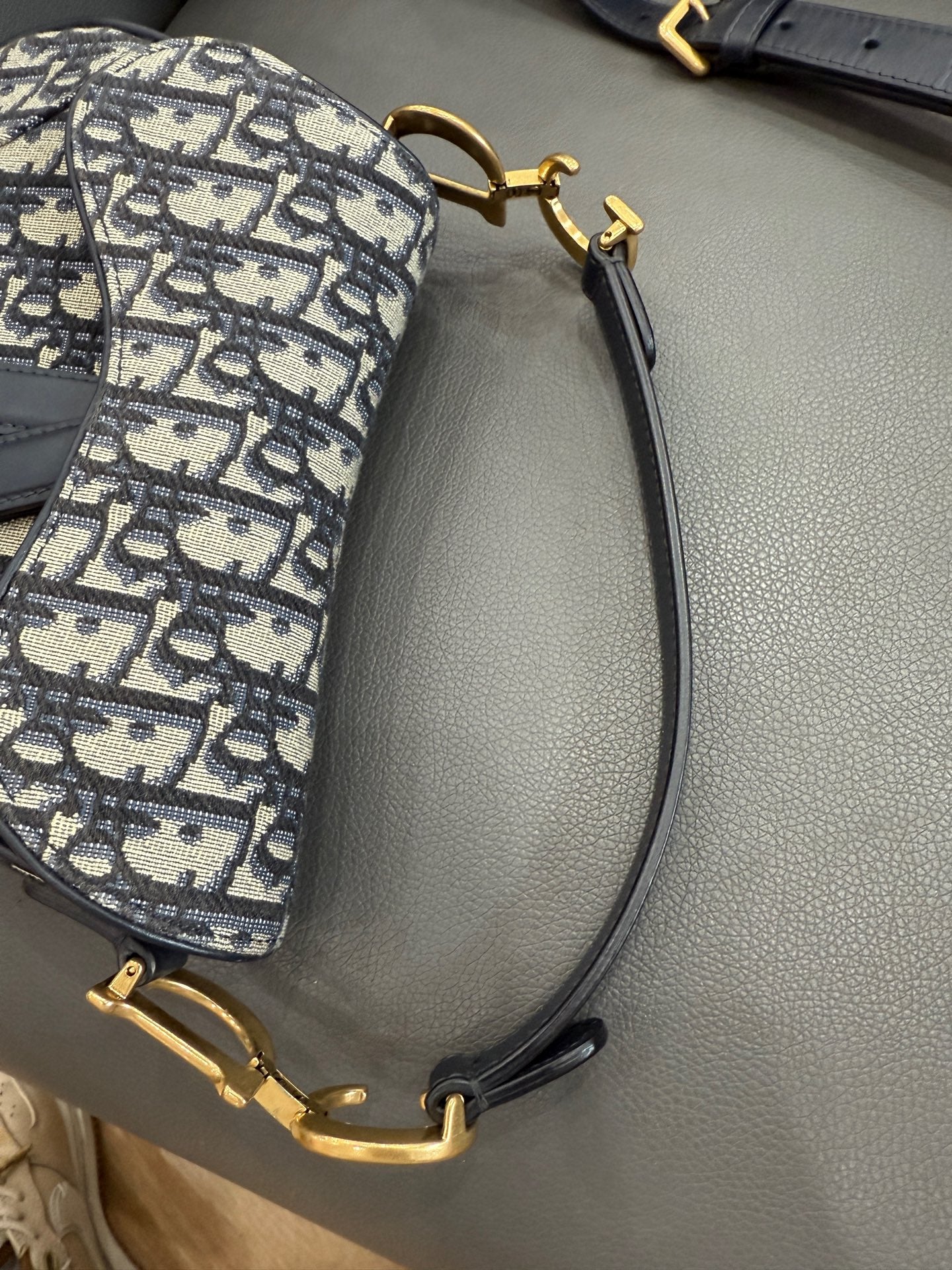 Dior - Saddle - Cloth - Navy - (small)