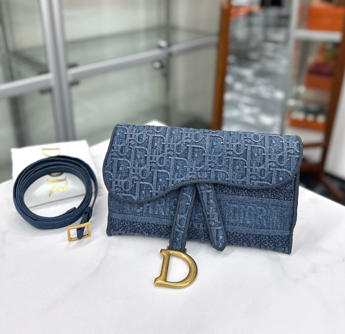 Dior - Saddle - Denim - Jeans - Blue