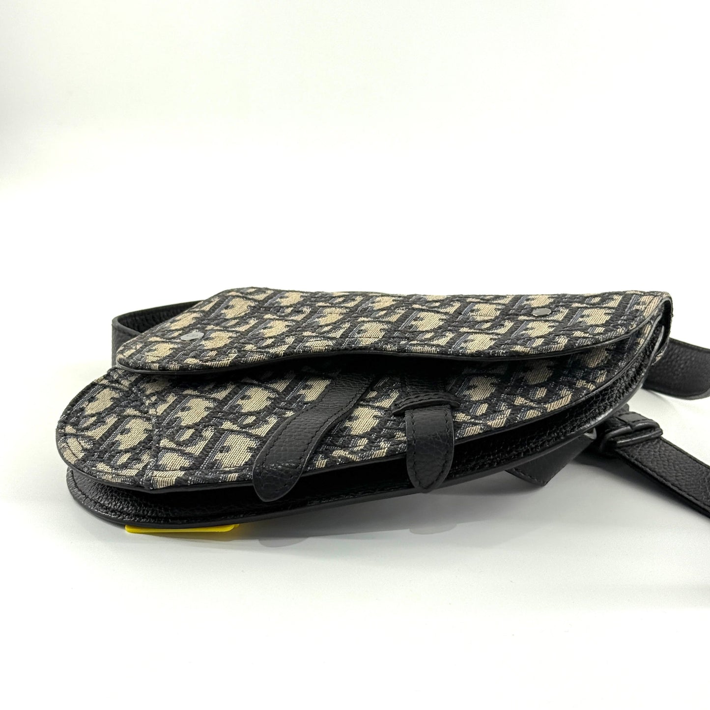 Dior - Saddle - Dior Oblique jacquard canvas with leather trim - Beige and Navy Oblique - (small)