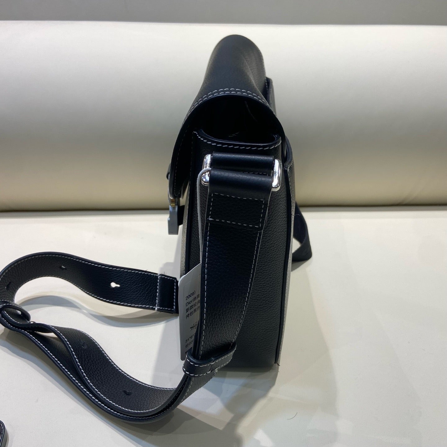 Dior - Saddle Flap Bag - Leather - Black - (large)