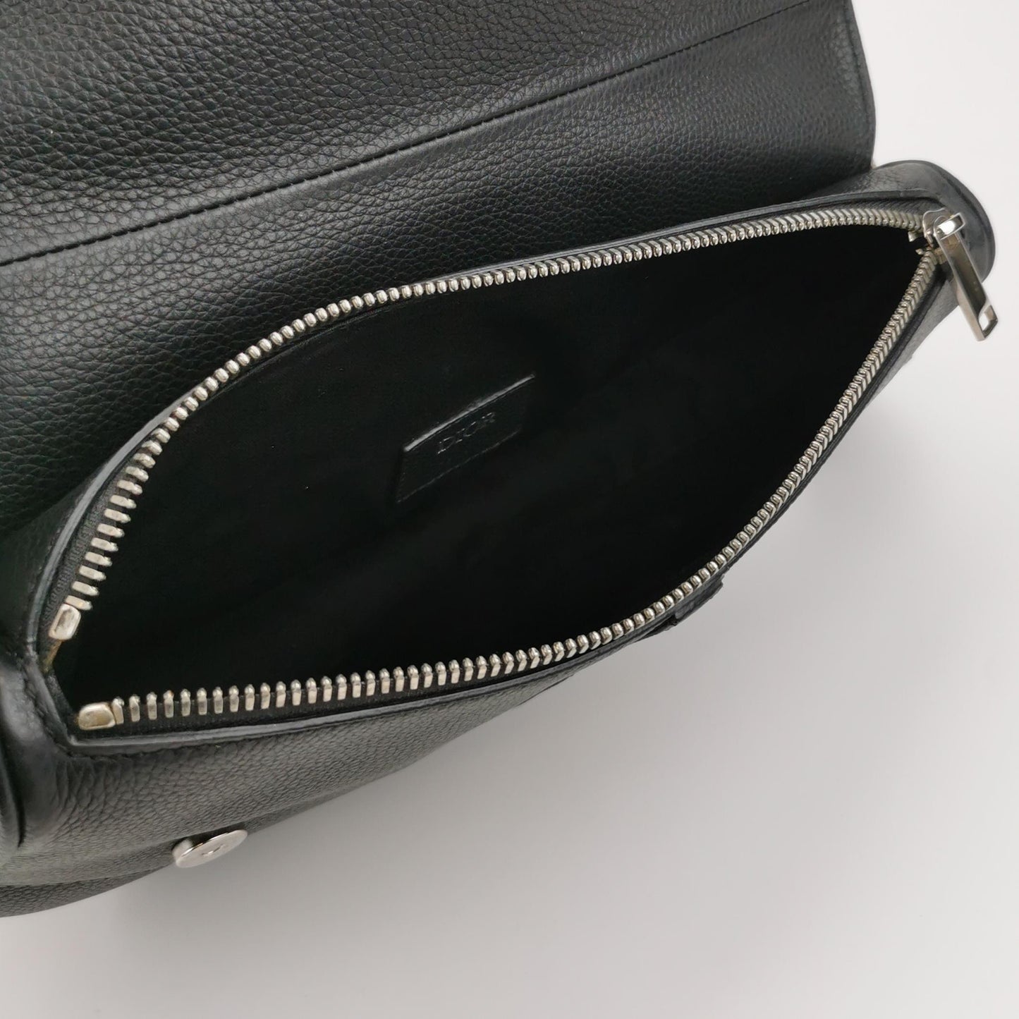 Dior - Saddle - Grained calfskin leather - Black - (medium)